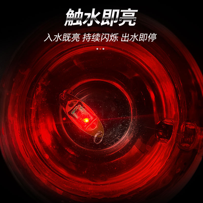 大号铁片水下诱鱼灯 LED路亚亮片纽扣集鱼灯 电子聚鱼器多色可选