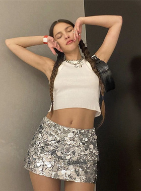 Fashion sexy sequin buttock skirt时尚性感亮片包臀半身裙女士