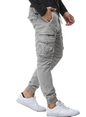 Fashion casual work attire leggings 时尚休闲工装束脚长裤男士