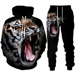 Loose casual sweater pants suit for men 宽松休闲卫衣长裤套装