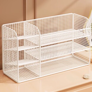 收纳盒护肤品整理盒梳妆台上分层置物架化妆品多层储物柜改造神器