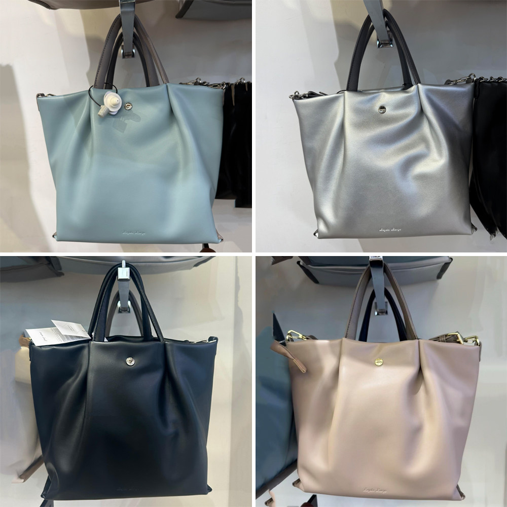 日本正品anello新款托特包PU皮饺子包离家出走包小中大号斜挎女包