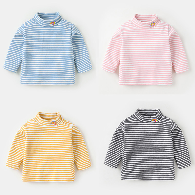 婴儿衣服秋冬德绒高领打底衫长袖T恤男童保暖冬装小童女宝宝上衣,童装/婴儿装/亲子装,T恤,淘宝优惠券,粉丝福利购,淘宝优惠卷