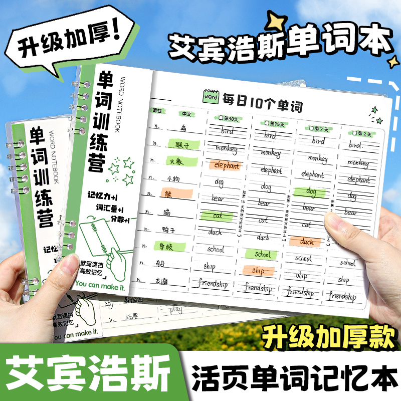 每日10个单词！英语单词本记忆本