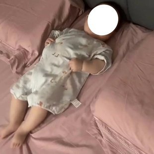 婴儿薄款夏季短袖连体衣男女和尚新生透气新生儿哈衣宝宝衣服