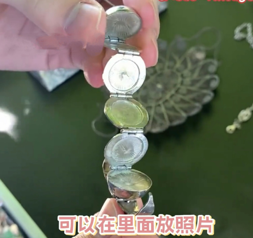 6层天使翅膀相盒相册项链多层可打开吊坠含链折叠照片DIY定制礼物