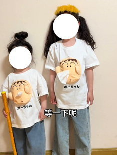 新款阿呆抽纸儿童t恤鼻涕搞怪抽纸衣服短袖长袖卫衣小孩衣服T恤
