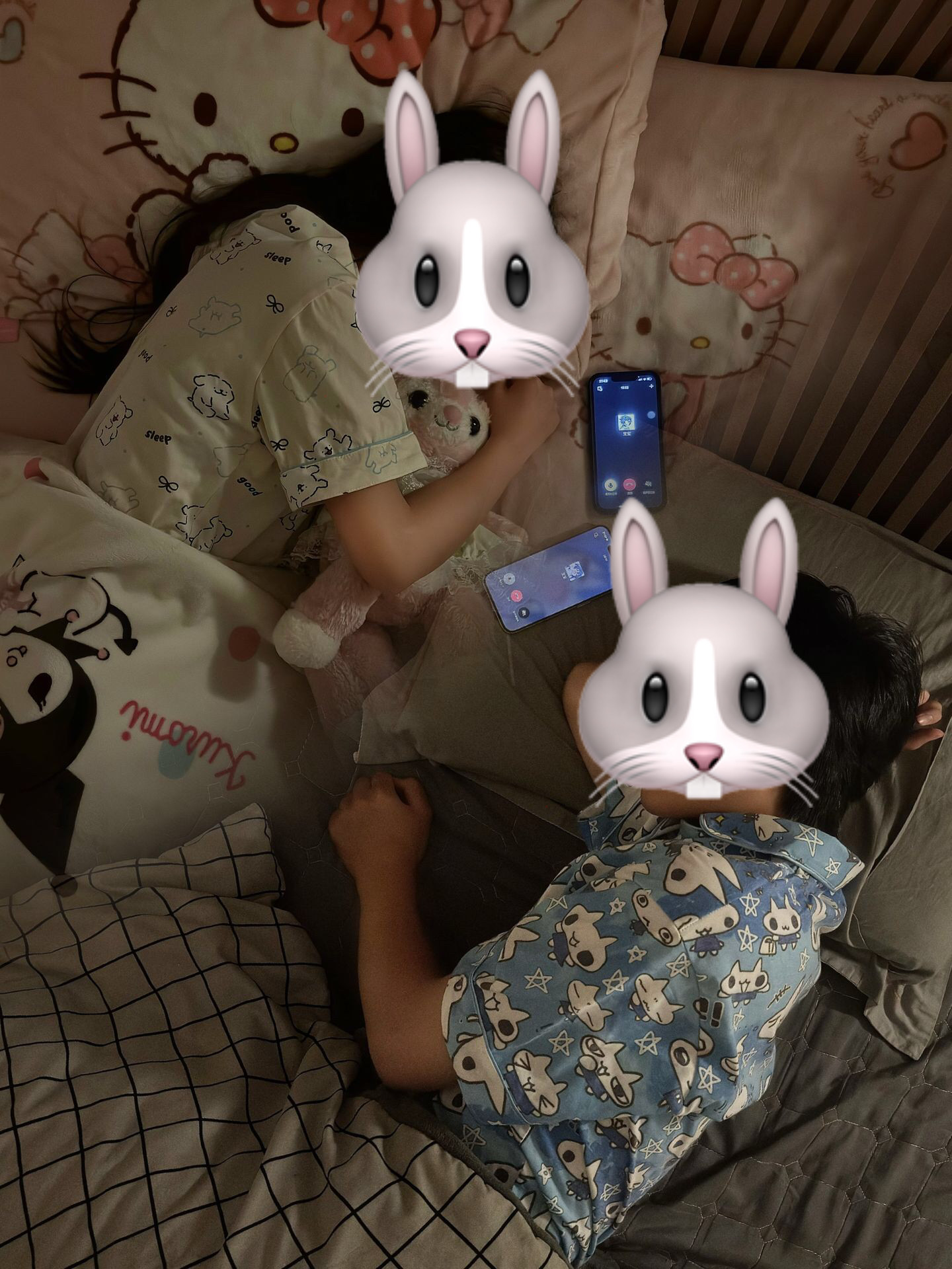 日系可爱卡通蓝色小咪睡衣女夏季新款短袖短裤软妹家居服套装