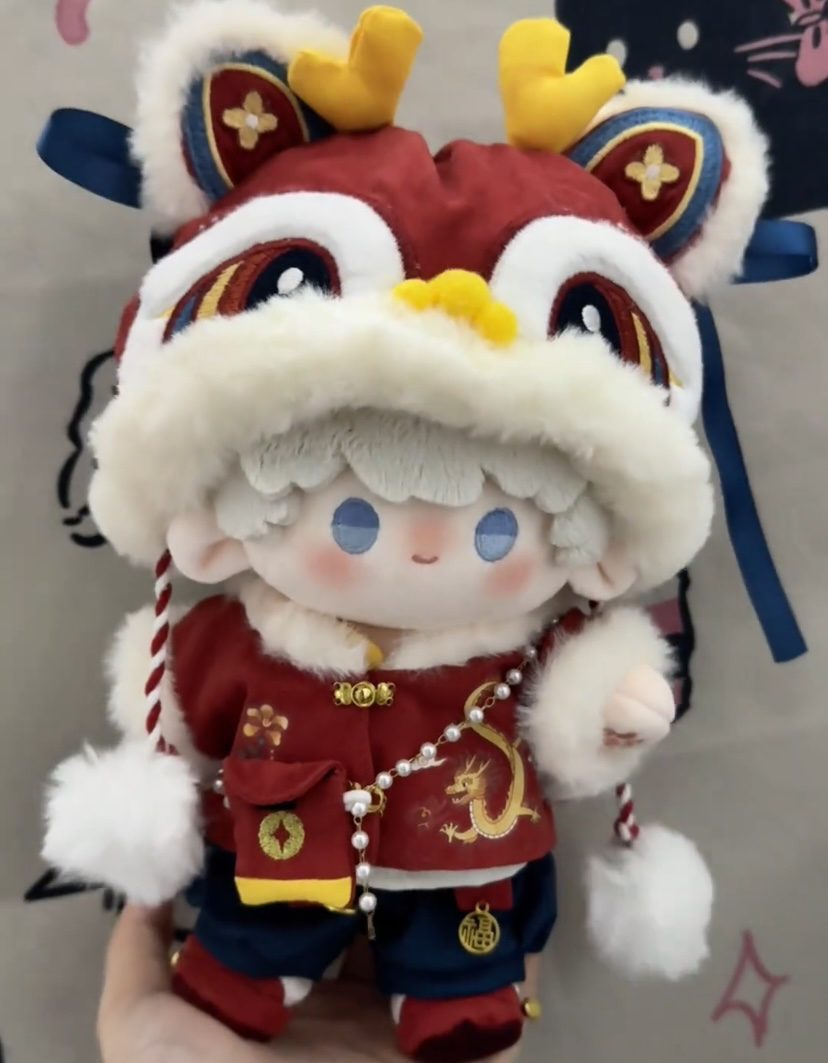 20cm娃衣20厘米棉花娃娃衣服拜年服套装玩偶衣服换装