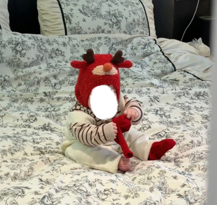 新款宝宝帽子秋冬男童女孩幼儿护耳帽婴儿套头帽25新款冬帽