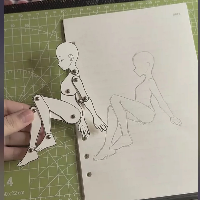 手工制作diy可动纸片人绘画专用手绘工具