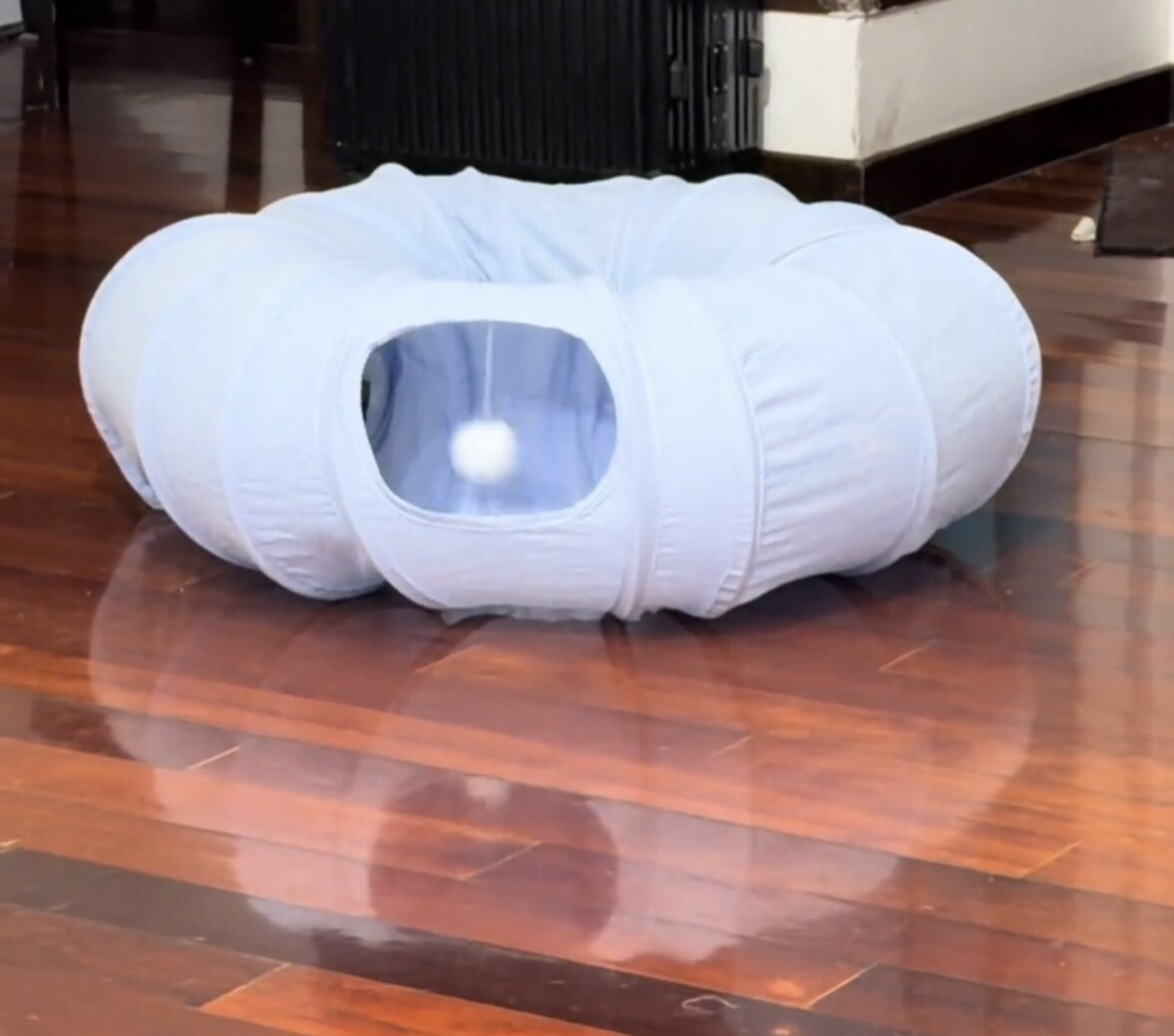 猫咪超长隧道躲避窝封闭式帐篷屋甜甜圈迷宫宠物钻洞玩具