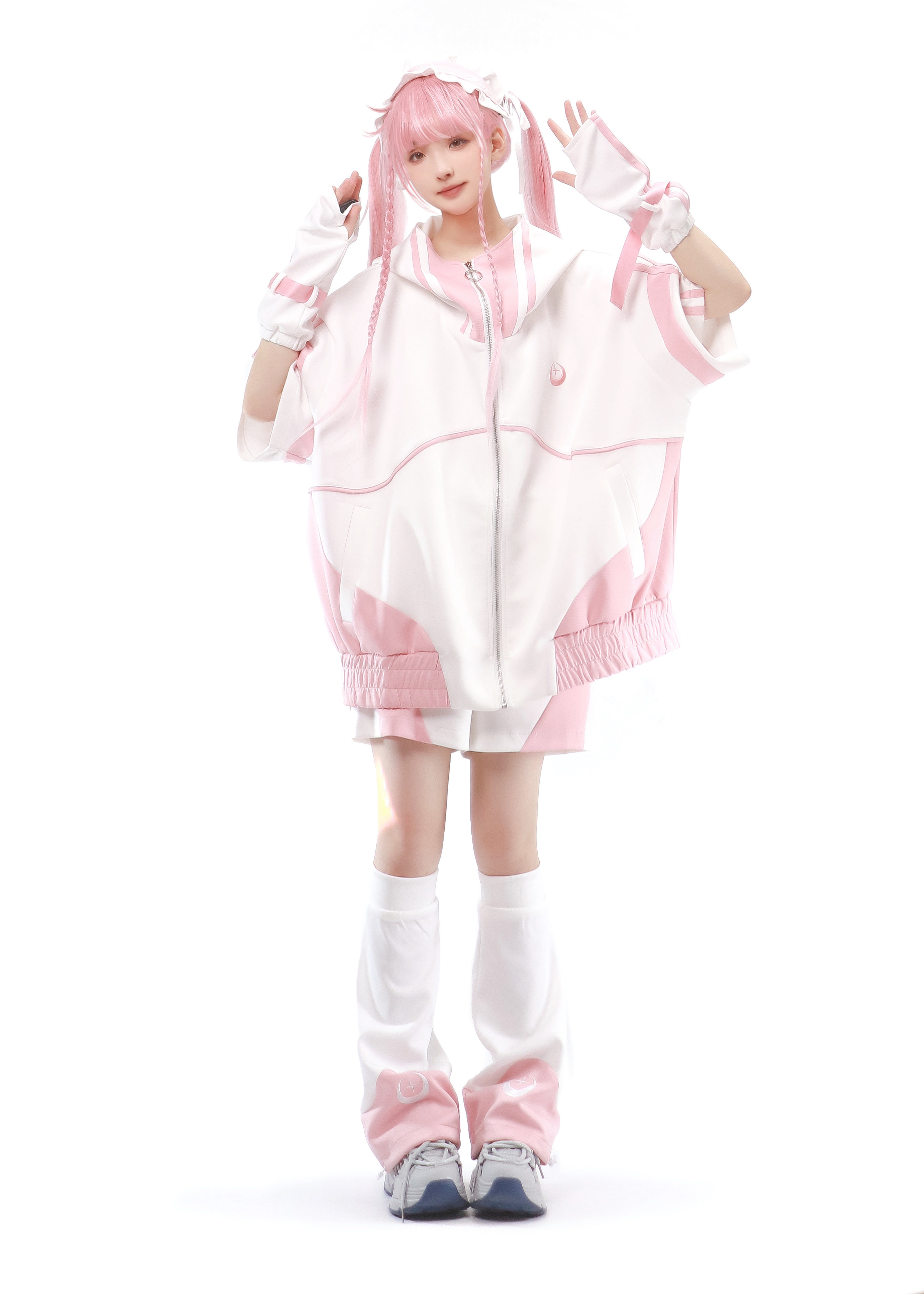 thumbnail for [Planetesimal Radio Waves] HOTDRY SIS original short-sleeved two-dimensional sportssuit jacket