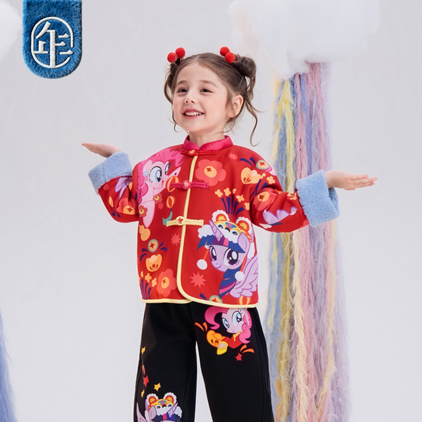 小马宝莉联名女童新年唐装外套