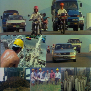 80年代改革开放初期深圳速度经济特区市场城市建设发展老视频素材