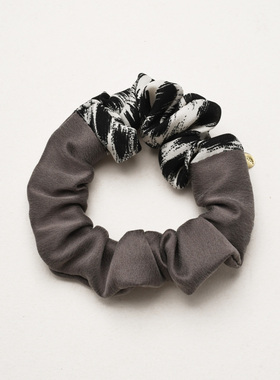 L.Bardeen 桑蚕丝真丝拼接宽边发圈小发饰发绳