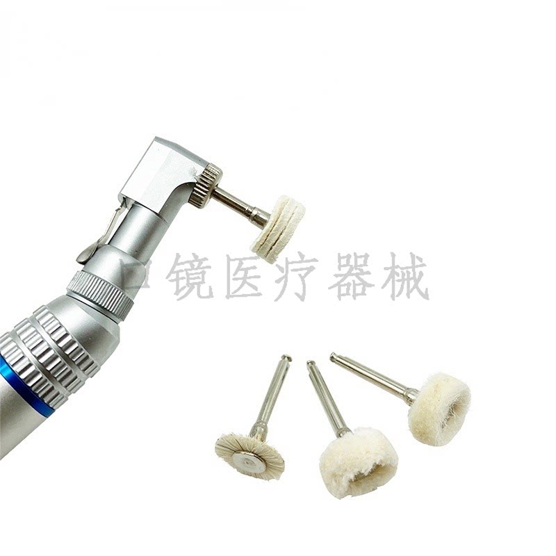 牙科抛光轮羊毛抛光刷羊绒皮轮图片