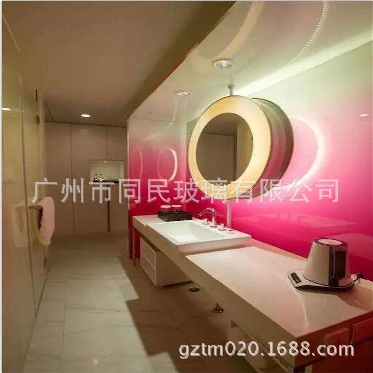 厂家供应渐变玻璃淋浴房渐变玻璃新款隔断玻璃透光不透明