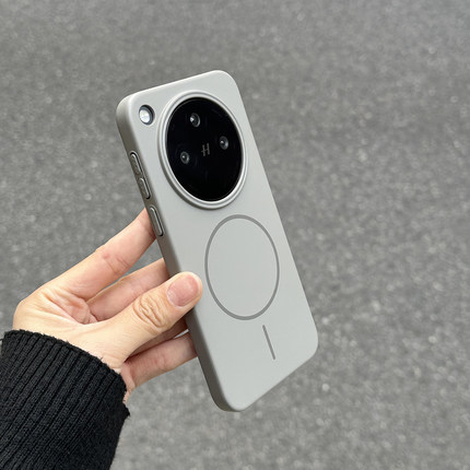 Beats同款水泥钛灰色磁吸适用vivoX200s手机壳OPPOFindx8s+磨砂x7Ultra魅族21薄reno13硬iQOO一加ace5潮x100s