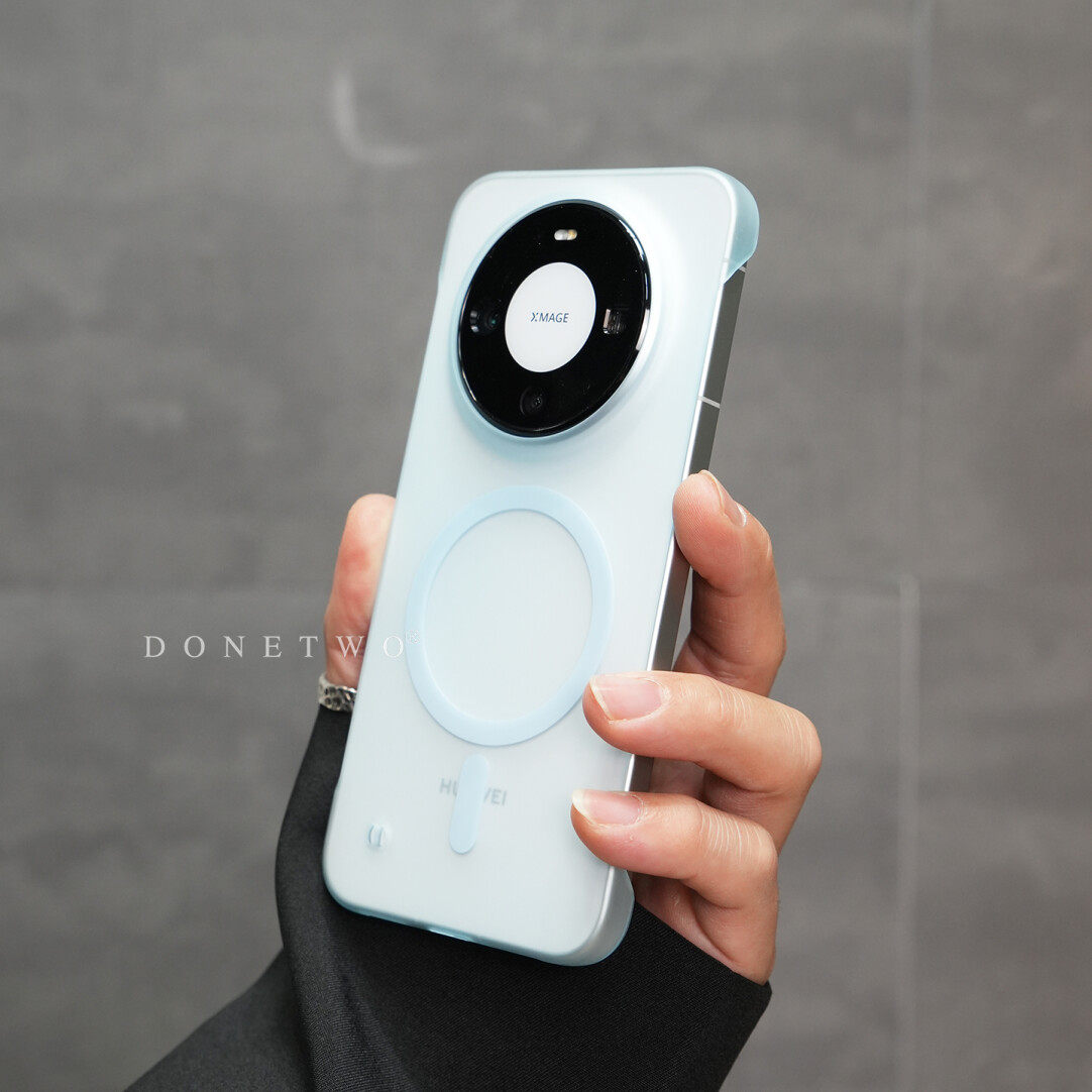 超薄裸机感无边框磁吸无线充适用华为mate80pro手机壳冰雾mate70/60pro+磨砂pura780ultra亚克力透明极简高级