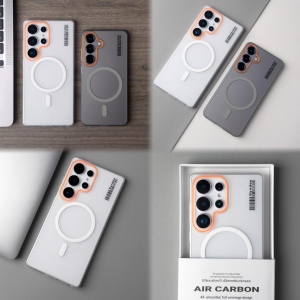 高颜值轻奢风冰雾磨砂磁吸适用三星s25Ultra手机壳s24+亚克力s23FE新款s21/Note20Ultra透明s22plus个性男女+