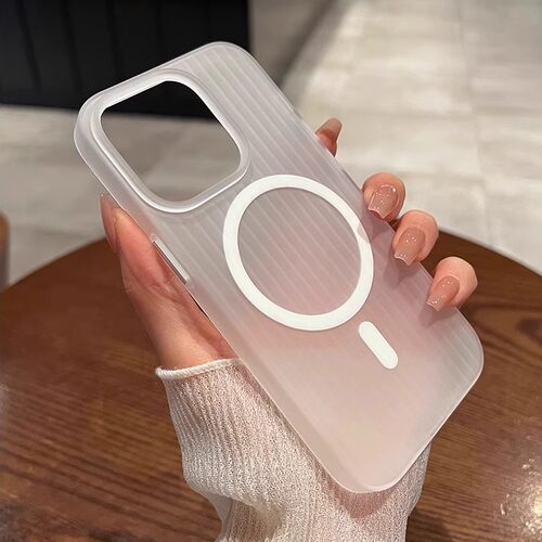 【冰雾瓦楞，硅胶软壳】磁吸充电