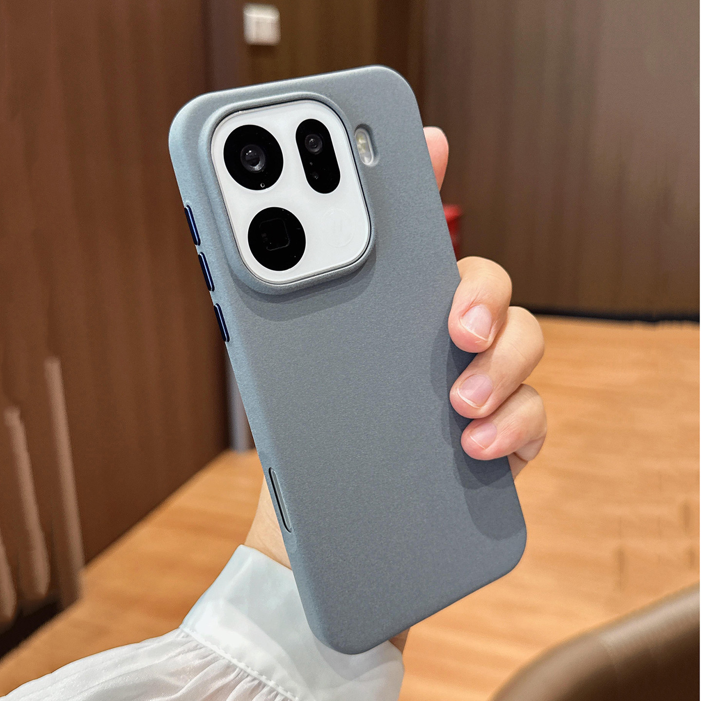 泰坦灰岩砂颗粒粗磨砂防滑雾面降温耐污vivoX300适用OPPOfindx9pro手机壳x8s+高级x200ultra冷淡风iQOO一加15