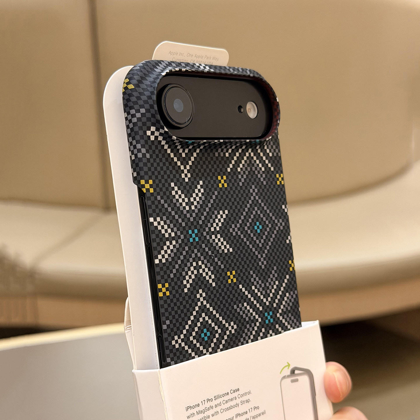 凯夫拉纹理雪山极薄磨砂肤感半包水贴苹果Air手机壳18适用iPhone17promax新款164小米15华为mate80散热pura90