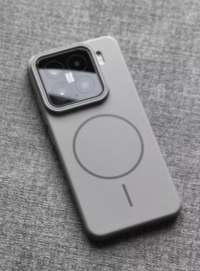 极致灰调美学钛灰色柔润Beats同款细圈磁吸适用小米15手机壳14/13硬K80薄华为mate70/60pro新nova12男magic7