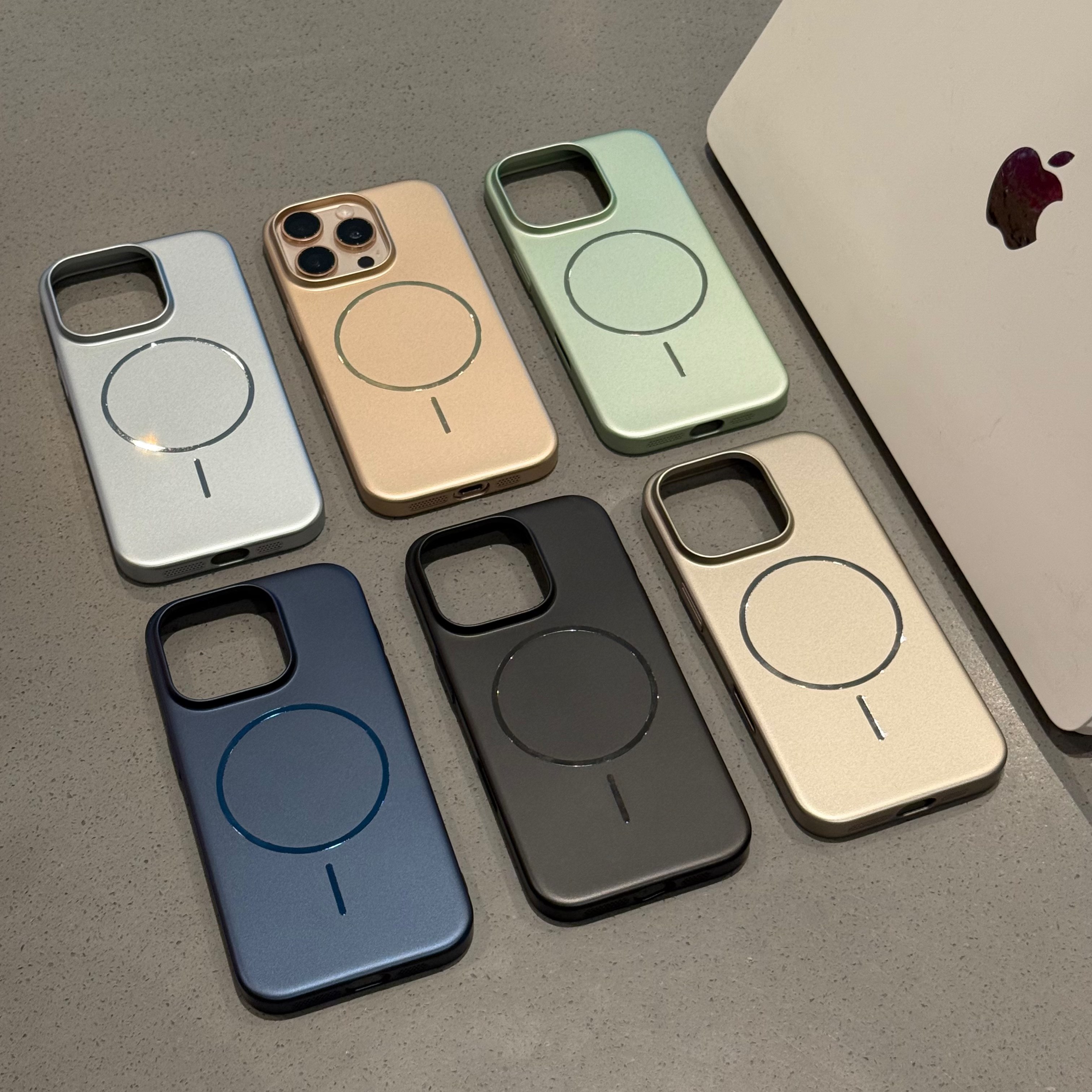 Beats同款细圈磁吸金属漆大孔pc适用苹果17Pro手机壳17Air轻奢风iPhone16/15plus极简14硬12套13磨砂耐脏防滑