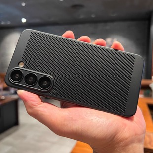 全包硬 Note20 夏日散热网状蜂窝气孔游戏充电适用三星S25手机壳s24Ultra硬s23FE新s22 薄A54超薄s21