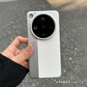 白月光呀~秒变相机荔枝皮纹商务双拼撞色x9Pro适用OPPO手机壳Findx8硬vivo新X200s高档x300全包X8s+男Ultra