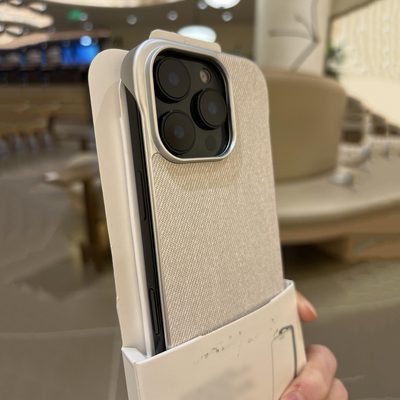 亚麻毛麻文艺布料防汗磁吸无边框