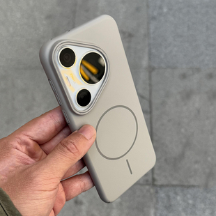 手机壳荣耀magic7pro硬50 mate60pro 40磨砂70高级3薄亚克力 细圈Magsafe磁吸钛灰色适用华为Pura70 Beats同款