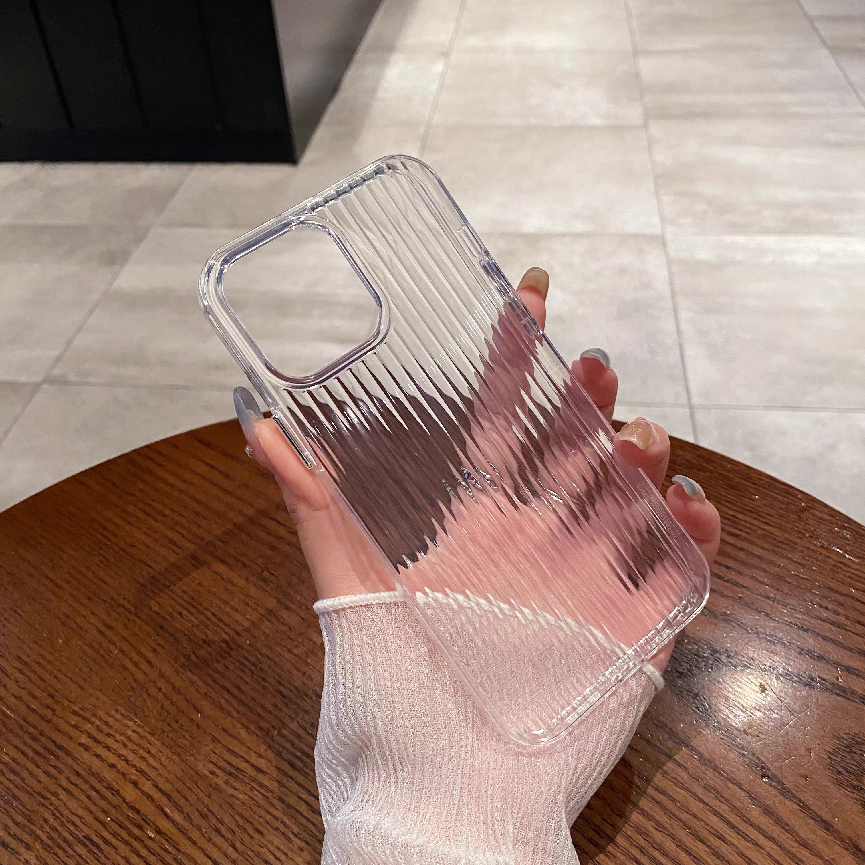 【瓦楞光栅，硅胶软壳】华为P40pro手机壳P50条纹防滑P60行李箱磨砂透明mate60pro淬炼pura70简约纯色全包新