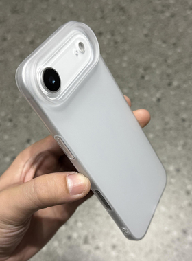 【现货速发】极简冰雾磨砂肤感大孔亚克力pc硬适用苹果Air手机壳17promax新iPhone16/15plus超薄裸机感14/132