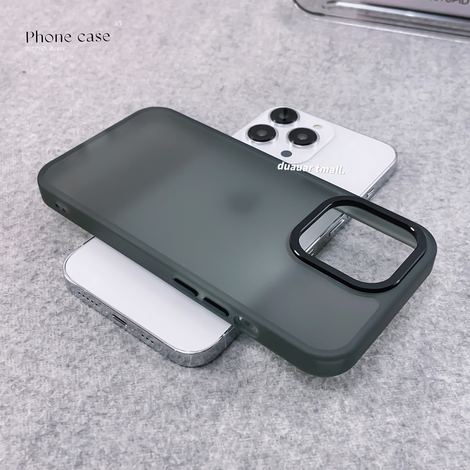 高级感亚克力磨砂黑硬壳适用14小米15手机壳大孔13pro磨砂肤感小米14Pro十三金属按键镜头圈高档奢华商务透明