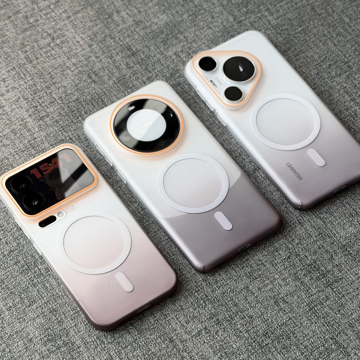 个性渐变冰雾磨砂磁吸适用苹果17promax手机壳Air女iPhone16/15plus硬14/13/12mini薄78pxsr潮se三星s25ultra