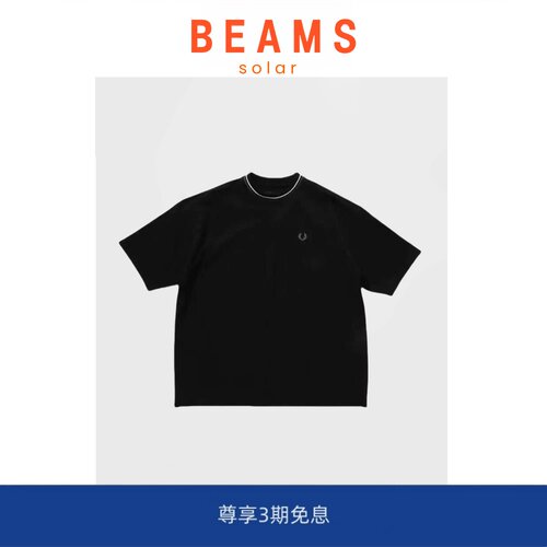【现货】SOLAR BEAMS联名FP麦穗刺绣休闲宽松经典款短袖珠地棉T恤