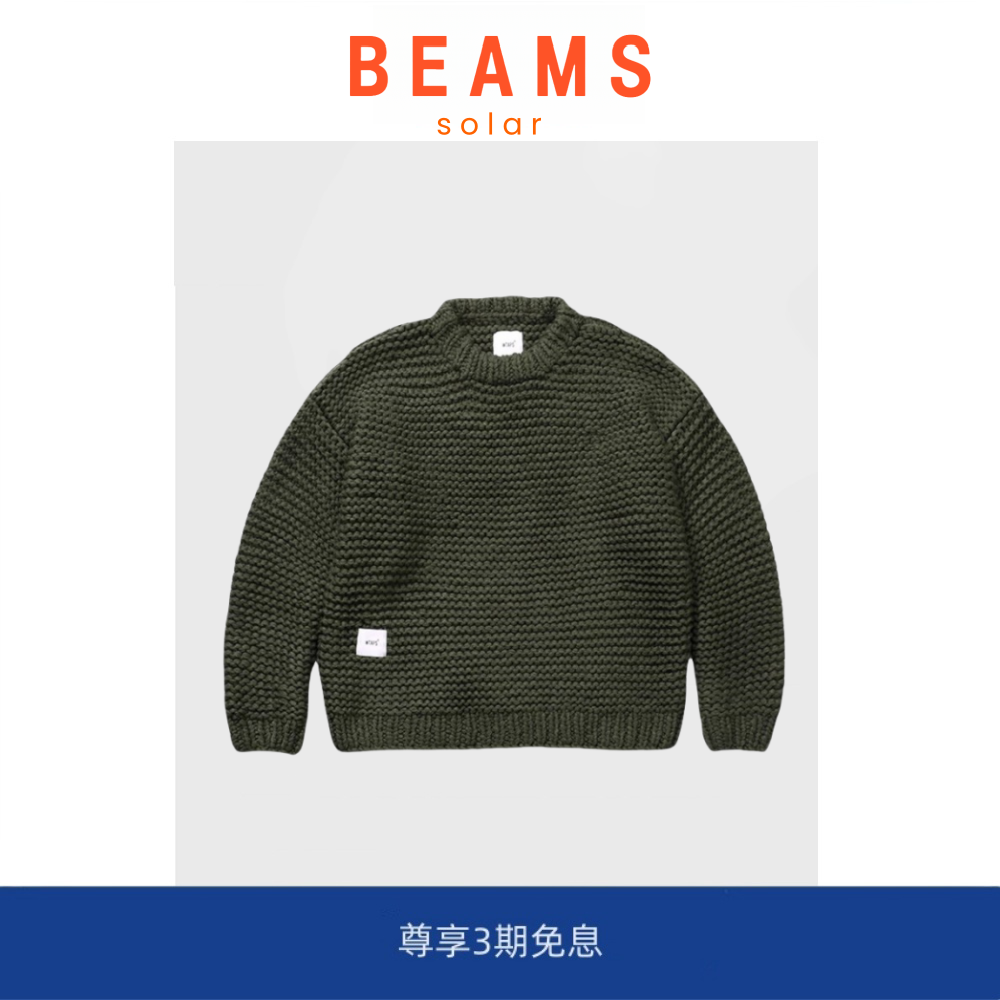 【现货】SOLAR BEAMS余文乐同款粗针毛衣加厚保暖重磅羊毛针织衫