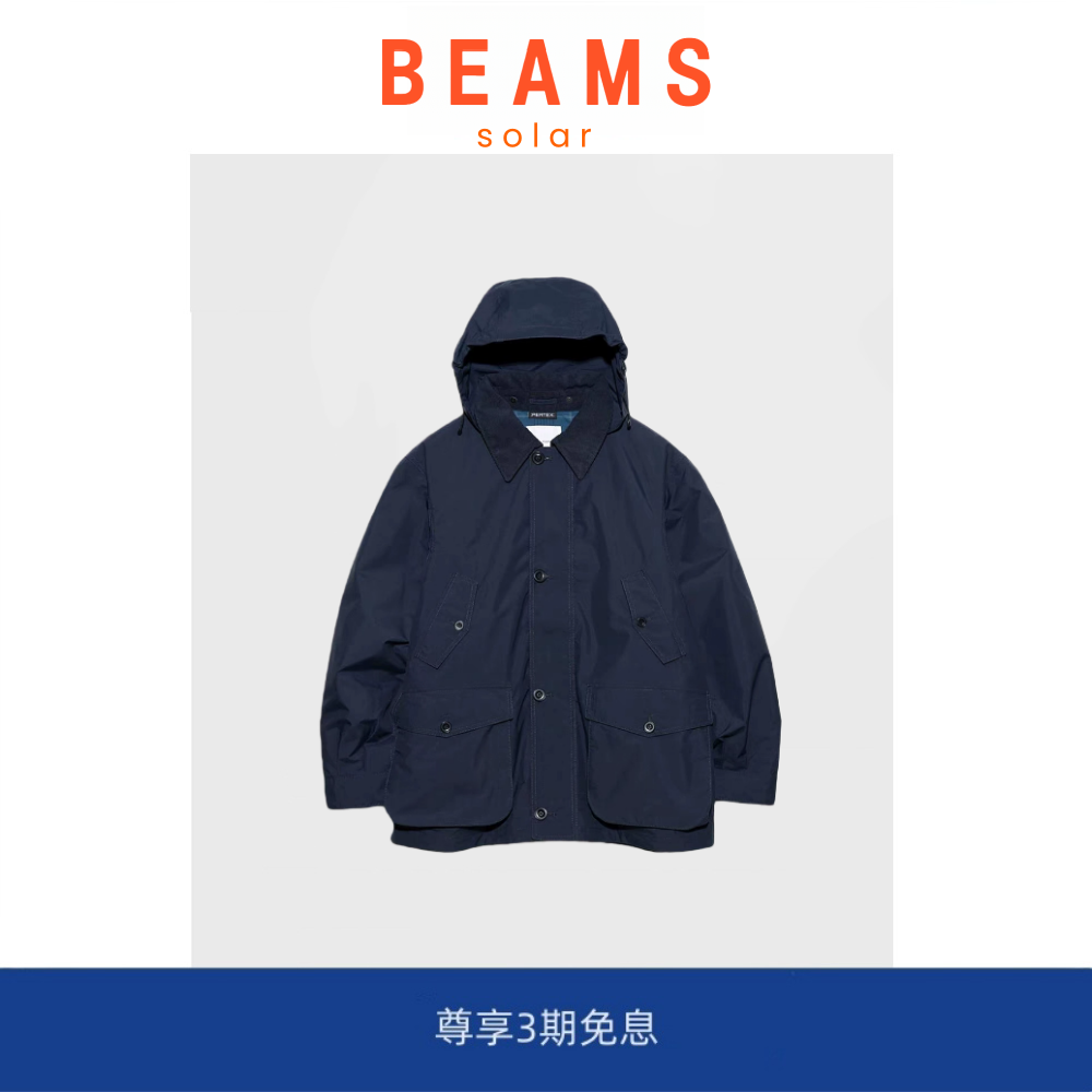 【SOLAR BEAMS】拉拉米卡秋冬加厚猎装多袋可脱帽夹克外套防泼水