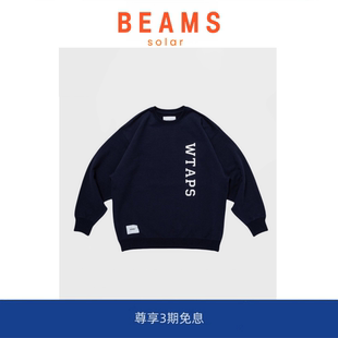 BEAMS西山彻套头圆领卫衣男宽松秋重榜棉休闲上衣 SOLAR 现货