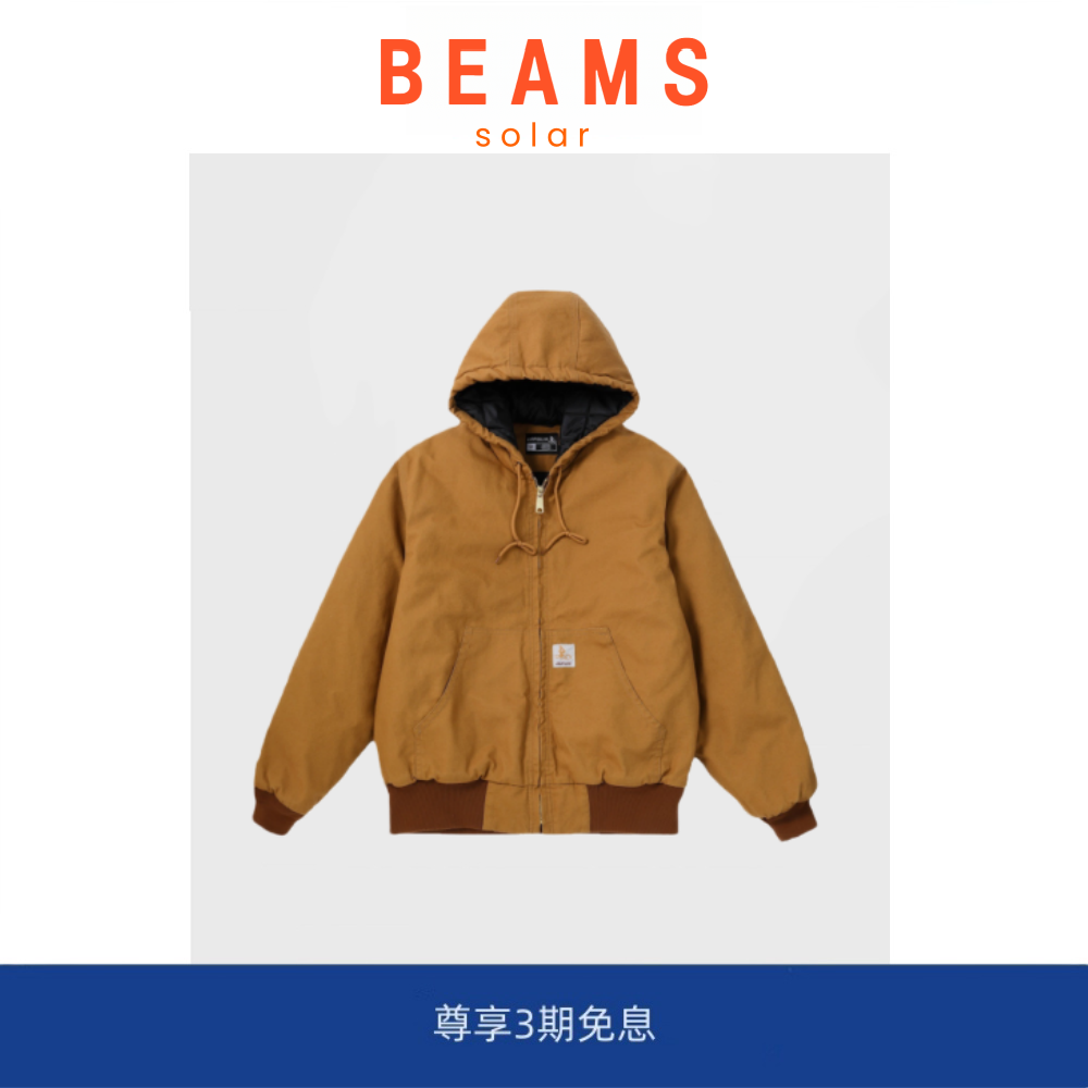 【5折现货】SOLAR BEAMS冬美式复古加厚帆布J140夹克棉服工装外套,男装,大码上装,淘宝优惠券,粉丝福利购,淘宝优惠卷