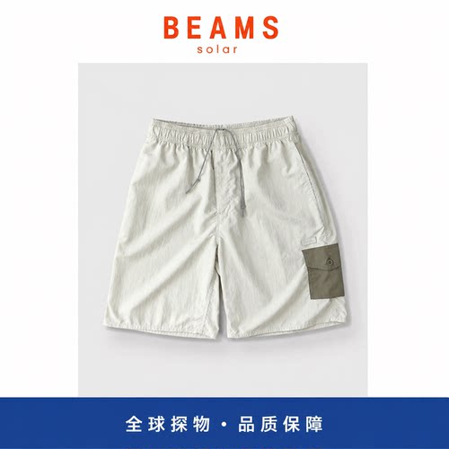 【SOLAR BEAMS】山系户外机能甲板工装短裤 宽松多口袋尼龙五分裤