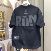 复古印花纯棉男女短袖 时尚 T恤上衣潮 美式 广州十三行外贸清仓捡漏