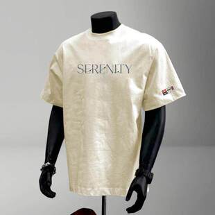 美式 t恤男女夏季 痞帅宽松上衣 品牌尾货捡漏重磅纯棉短袖 外贸清仓