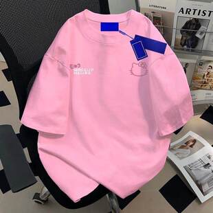 品牌外贸专柜撤回清仓捡漏 T恤上衣男女 潮牌休闲百搭重磅纯棉短袖