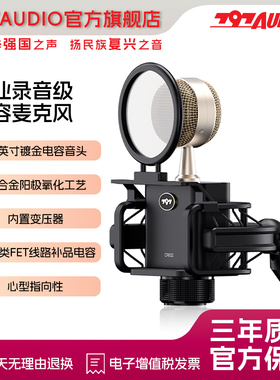 797AUDIO七九七CR632桌面麦克风电脑台式电脑录音直播麦克风