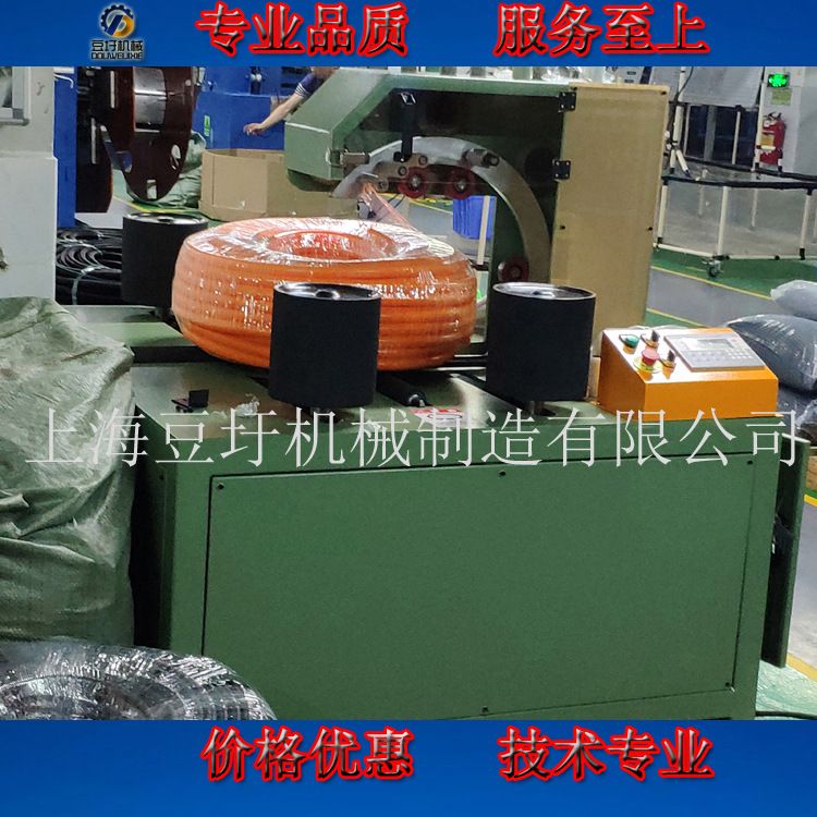 供应PE管缠绕打包机/软管缠绕机/波纹管缠绕包装机 缠绕膜包装机图片