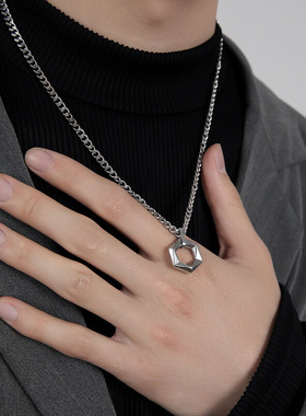 钛钢中性潮流男士不掉色项链